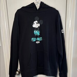 Mickey Mousse Black Graphic Hoodie
